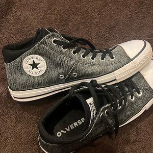 Converse high tops multi tone grey black great condition